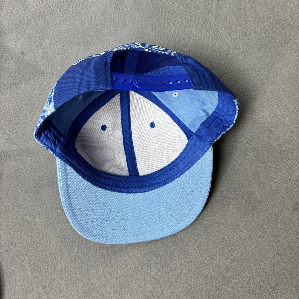 Tampa Bay Rays Hat Cap Snap Back Blue MLB Baseball Pom Pom Winter Fair Isle Mens